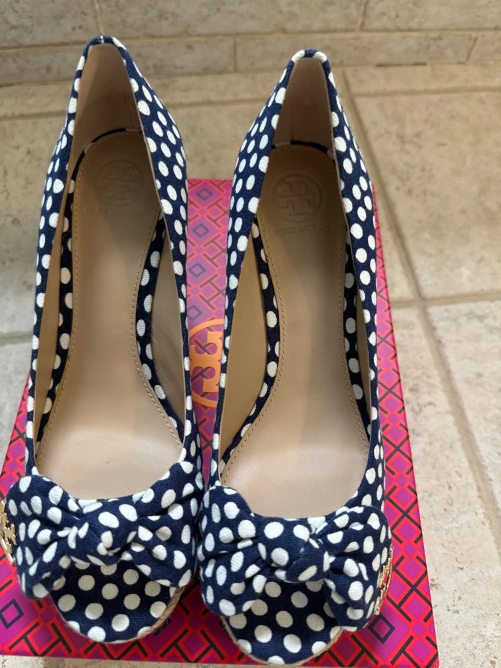 Tory Burch navy white
